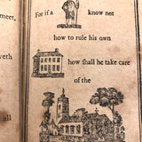 Super Rare c. 1796 Hieroglyphic Bible for the Amusement & Instruction of Children (some losses)