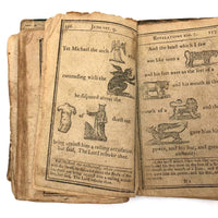 Super Rare c. 1796 Hieroglyphic Bible for the Amusement & Instruction of Children (some losses)