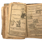 Super Rare c. 1796 Hieroglyphic Bible for the Amusement & Instruction of Children (some losses)