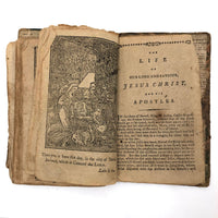 Super Rare c. 1796 Hieroglyphic Bible for the Amusement & Instruction of Children (some losses)