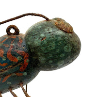 C. 1940s Folk Art Insect Ice Fishing Lure In Brilliant Polychrome (Appendage Losses)