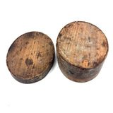 19th Century Finger Lapped Oval Pantry Box with Remnants of Original Paint, Rich Patina