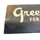 Greeting Cards for All Occasions, Good in Many Contexts c. 1940s Tin Sign