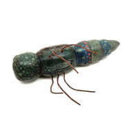 C. 1940s Folk Art Insect Ice Fishing Lure In Brilliant Polychrome (Appendage Losses)