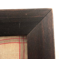 Louise Meyer’s 1884 Red and White Darning Sampler on Linen
