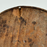 19th Century Finger Lapped Oval Pantry Box with Remnants of Original Paint, Rich Patina