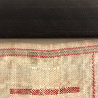 Louise Meyer’s 1884 Red and White Darning Sampler on Linen