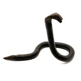 Nice Old Blacksmith Made Hand-forged Iron Folk Art Snake with Incised Details