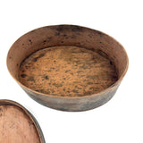 19th Century Finger Lapped Oval Pantry Box with Remnants of Original Paint, Rich Patina