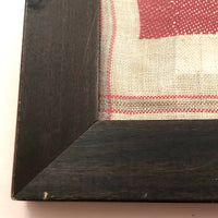 Louise Meyer’s 1884 Red and White Darning Sampler on Linen