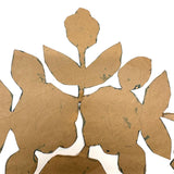 Lovely, Delicate Old Hand-cut Brown Paper Quilting Template