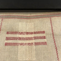 Louise Meyer’s 1884 Red and White Darning Sampler on Linen