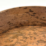 19th Century Finger Lapped Oval Pantry Box with Remnants of Original Paint, Rich Patina