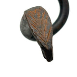 Nice Old Blacksmith Made Hand-forged Iron Folk Art Snake with Incised Details