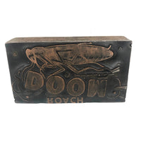 Roach DOOM! Excellent Antique Copper Advertising Print Block