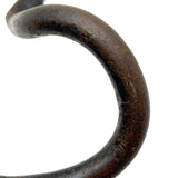 Nice Old Blacksmith Made Hand-forged Iron Folk Art Snake with Incised Details
