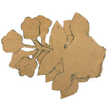Lovely, Delicate Old Hand-cut Brown Paper Quilting Template