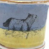 Charming Extra Small Hand-painted Transferware Child's Cup with Lamb