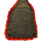 19th Century PA Needlepoint Wall-pocket in Homespun Wool with Woolen Trim