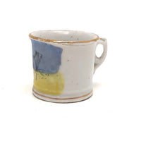 Charming Extra Small Hand-painted Transferware Child's Cup with Lamb