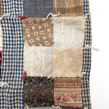 Charming, Very Naive Patchwork Squares Antique Crib Quilt