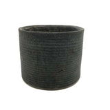 Rare (and Perfect) Matte Gray Mid-Century Zanesville Ribbed Planter