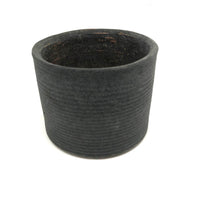 Rare (and Perfect) Matte Gray Mid-Century Zanesville Ribbed Planter