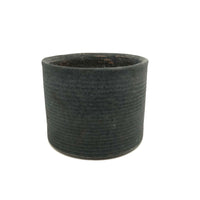 Rare (and Perfect) Matte Gray Mid-Century Zanesville Ribbed Planter