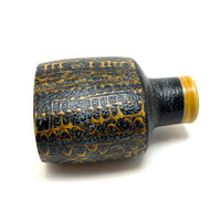 Mid-Century Nils Thorson for Royal Copenhagen Black and Mustard "Baca" Vase