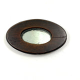 Wonderful Small 19th Century Treen Cased Mirror, Presumed Sailor Made