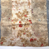 Charming, Very Naive Patchwork Squares Antique Crib Quilt