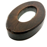 Wonderful Small 19th Century Treen Cased Mirror, Presumed Sailor Made