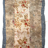 Charming, Very Naive Patchwork Squares Antique Crib Quilt