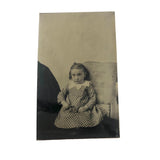 Spare, Painterly Antique Tintype of Young Girl