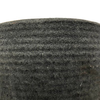 Rare (and Perfect) Matte Gray Mid-Century Zanesville Ribbed Planter