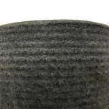 Rare (and Perfect) Matte Gray Mid-Century Zanesville Ribbed Planter