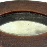 Wonderful Small 19th Century Treen Cased Mirror, Presumed Sailor Made