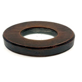 Wonderful Small 19th Century Treen Cased Mirror, Presumed Sailor Made