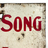 New Song To Day, Evocative Old Hand-painted Sign Found in Bar Harbor's Old Star Theatre