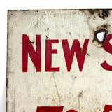 New Song To Day, Evocative Old Hand-painted Sign Found in Bar Harbor's Old Star Theatre