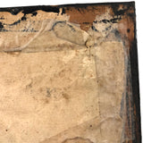 Wonderful Early 19th C. American Embroidery of Bird on Laid in Early Frame and Glass