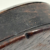 Wonderful Small 19th Century Treen Cased Mirror, Presumed Sailor Made