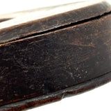Wonderful Small 19th Century Treen Cased Mirror, Presumed Sailor Made