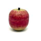 Earlier 20th Century Japanese Painted Treen Apple with Horse Roulette Inside