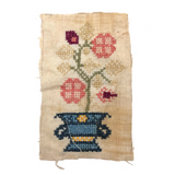 Sweet Little Flowers in Urn Cross Stitch Embroidery