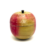 Earlier 20th Century Japanese Painted Treen Apple with Horse Roulette Inside