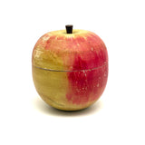 Earlier 20th Century Japanese Painted Treen Apple with Horse Roulette Inside