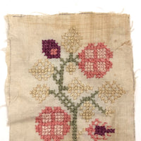 Sweet Little Flowers in Urn Cross Stitch Embroidery