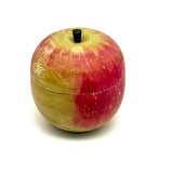 Earlier 20th Century Japanese Painted Treen Apple with Horse Roulette Inside