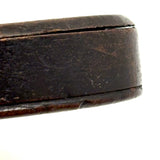 Wonderful Small 19th Century Treen Cased Mirror, Presumed Sailor Made